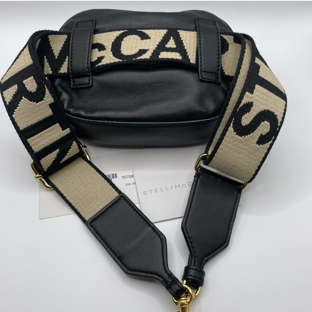 Stella McCartney Perforated Logo Crossbody Bag and Belt Bag Black W/ Tags Gift - Picture 5 of 15